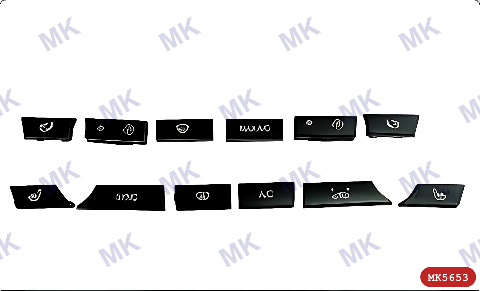زر ضبط مكيف الهواء Bmw F10 - F11 - F07 - F18 - F06 - F12